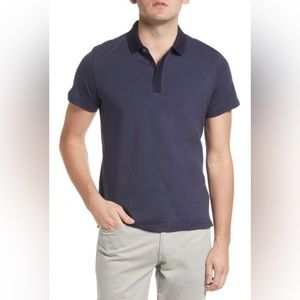ROBERT BARAKETT Norris Short Sleeve Cotton Polo
